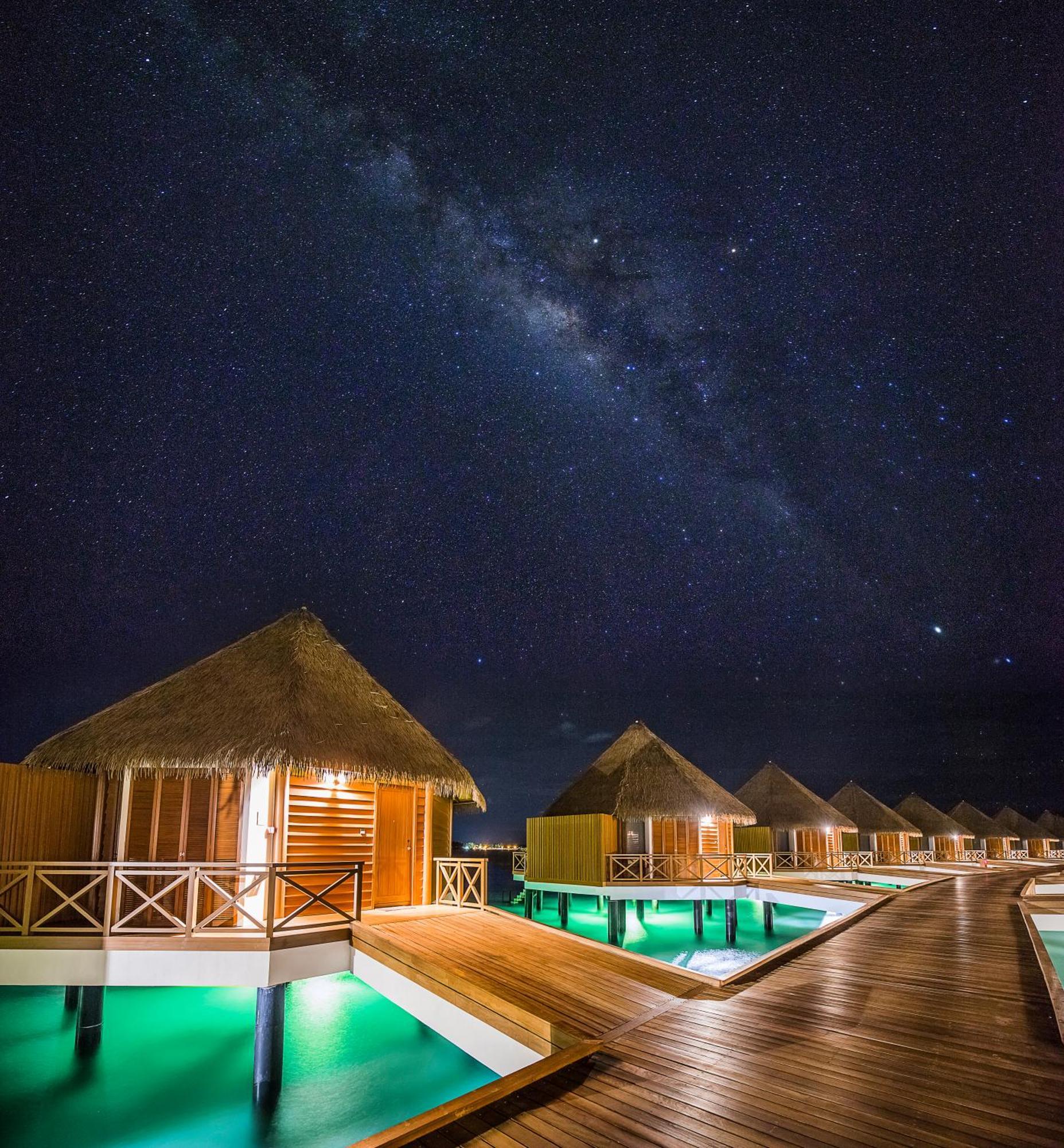 Over Water Sunset Villa